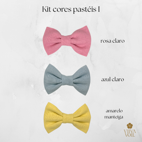 Kit Laço Paris P 3 Cores