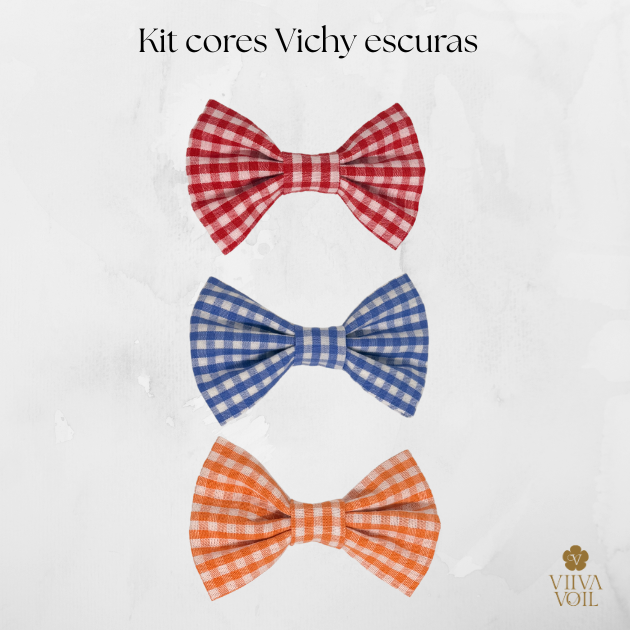 Kit Laço Paris P 3 Cores