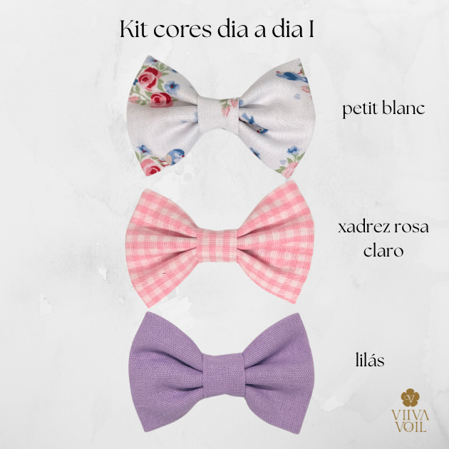 Kit Laço Paris P 3 Cores