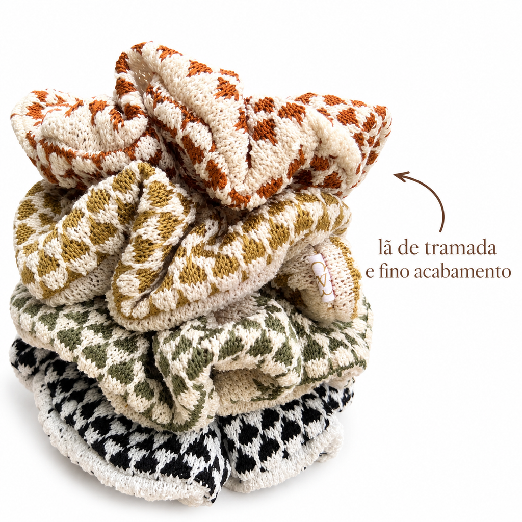 SCRUNCHIE  M Lã tramada.
