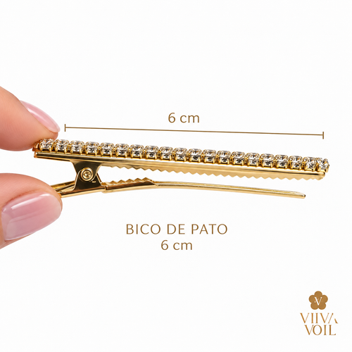 Bico de pato Strass