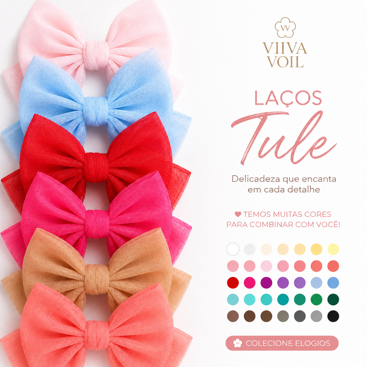 Laço Tule Classic - G